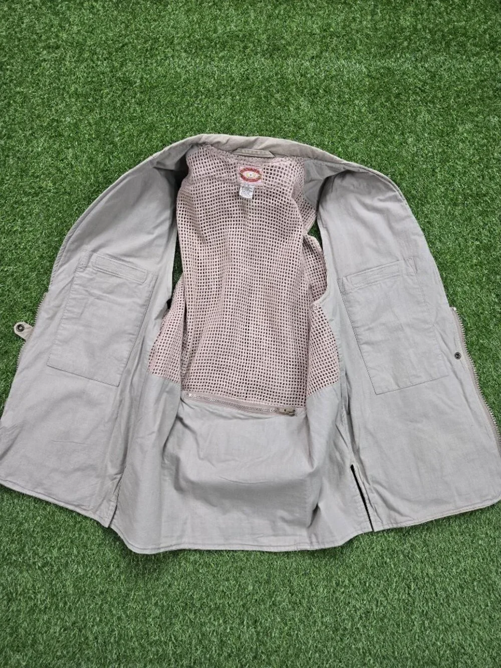 Vintage Banana Republic Vest Mens Medium Beige Safari Multi Pocket Photography